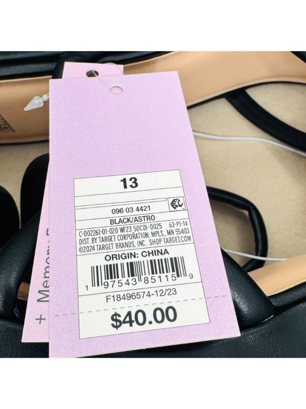 Wild Fable Womens Heels Size 13 Black Astro Memory Foam Strappy Platform 4" NWB - Picture 2 of 10